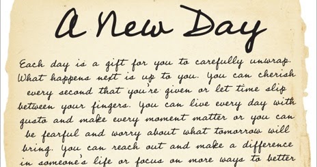 Inspirational Picture Quotes...: A New Day.