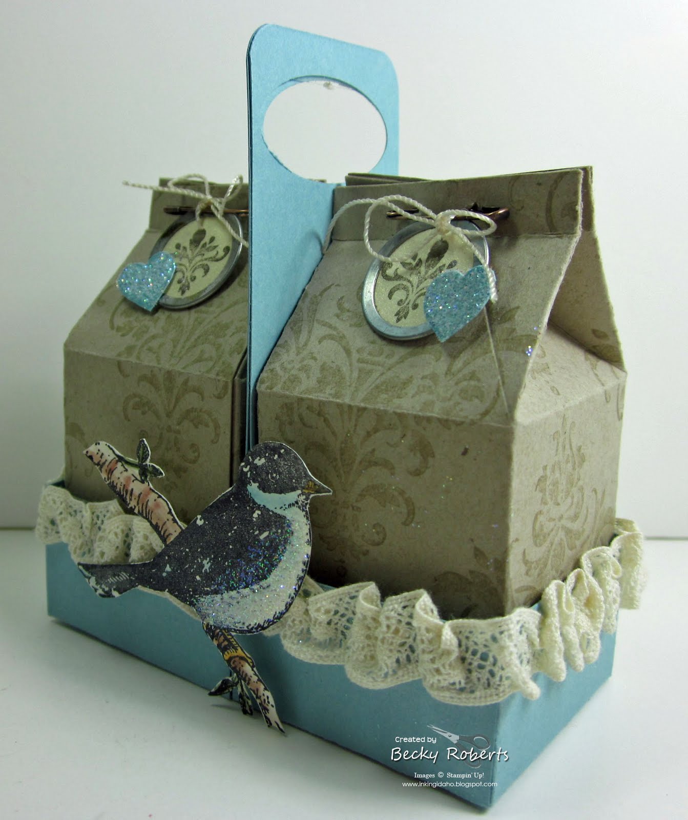 Inking Idaho Double Mini Milk Carton Tutorial