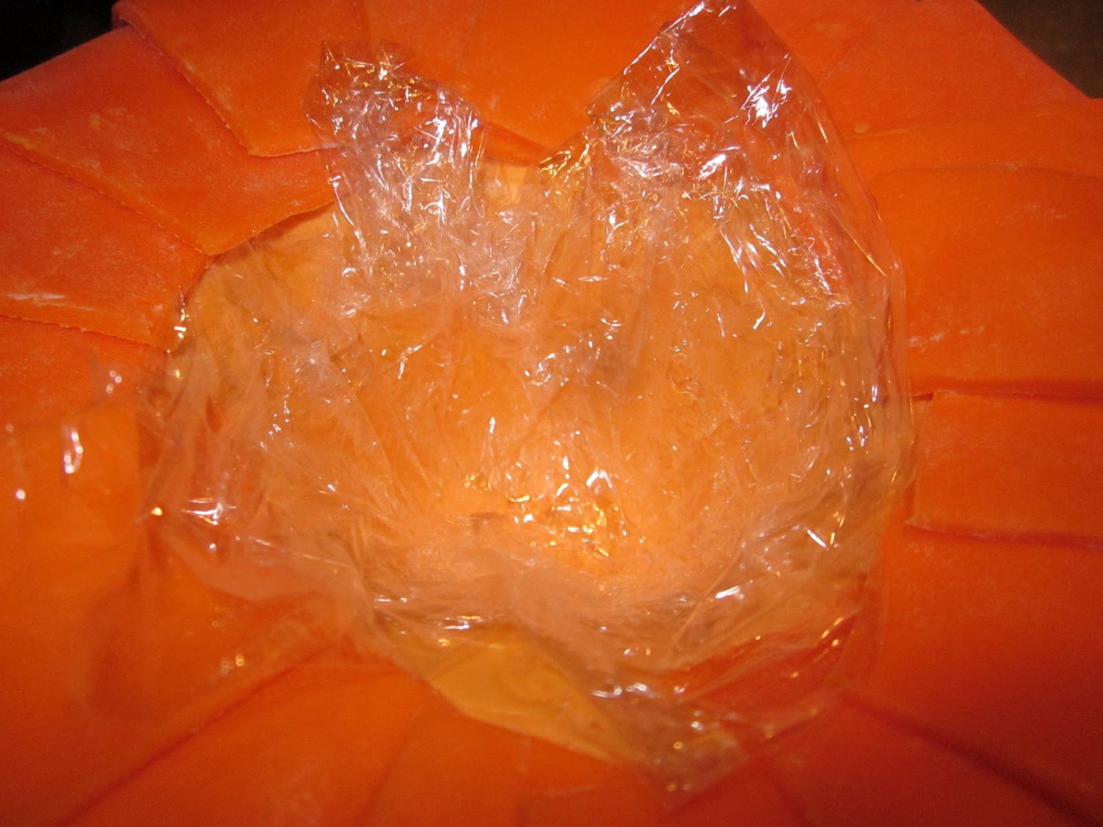 Eat at Andrea's JackOLantern Candy Bucket Cake Practice!