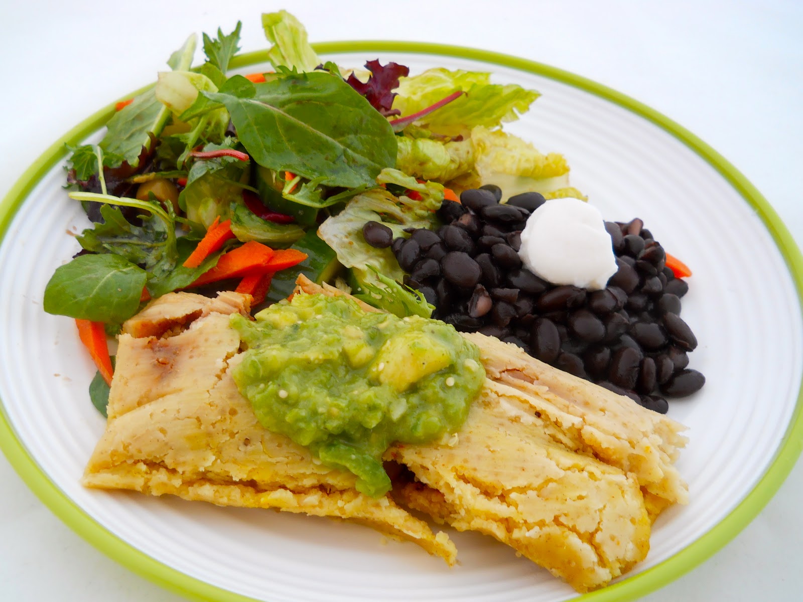 Café VegNews Roasted Vegetable Tamales & Black Beans