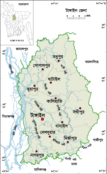 atlas of tangail district