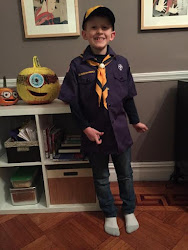 Check this out...our little Cub Scout.