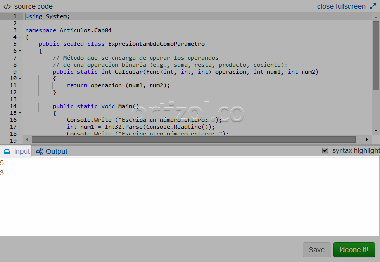 OrtizOL Experiencias Construcción Software (xCSw) Expresiones Lambda en C Parte 5