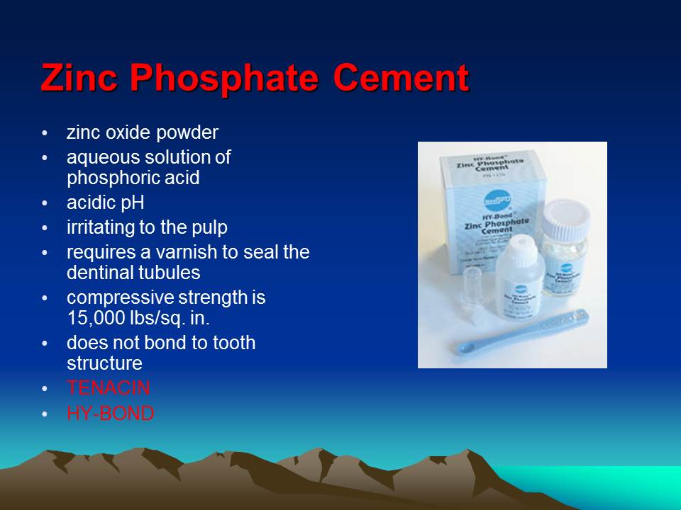 Dentistry Sealers, Liners and Bases