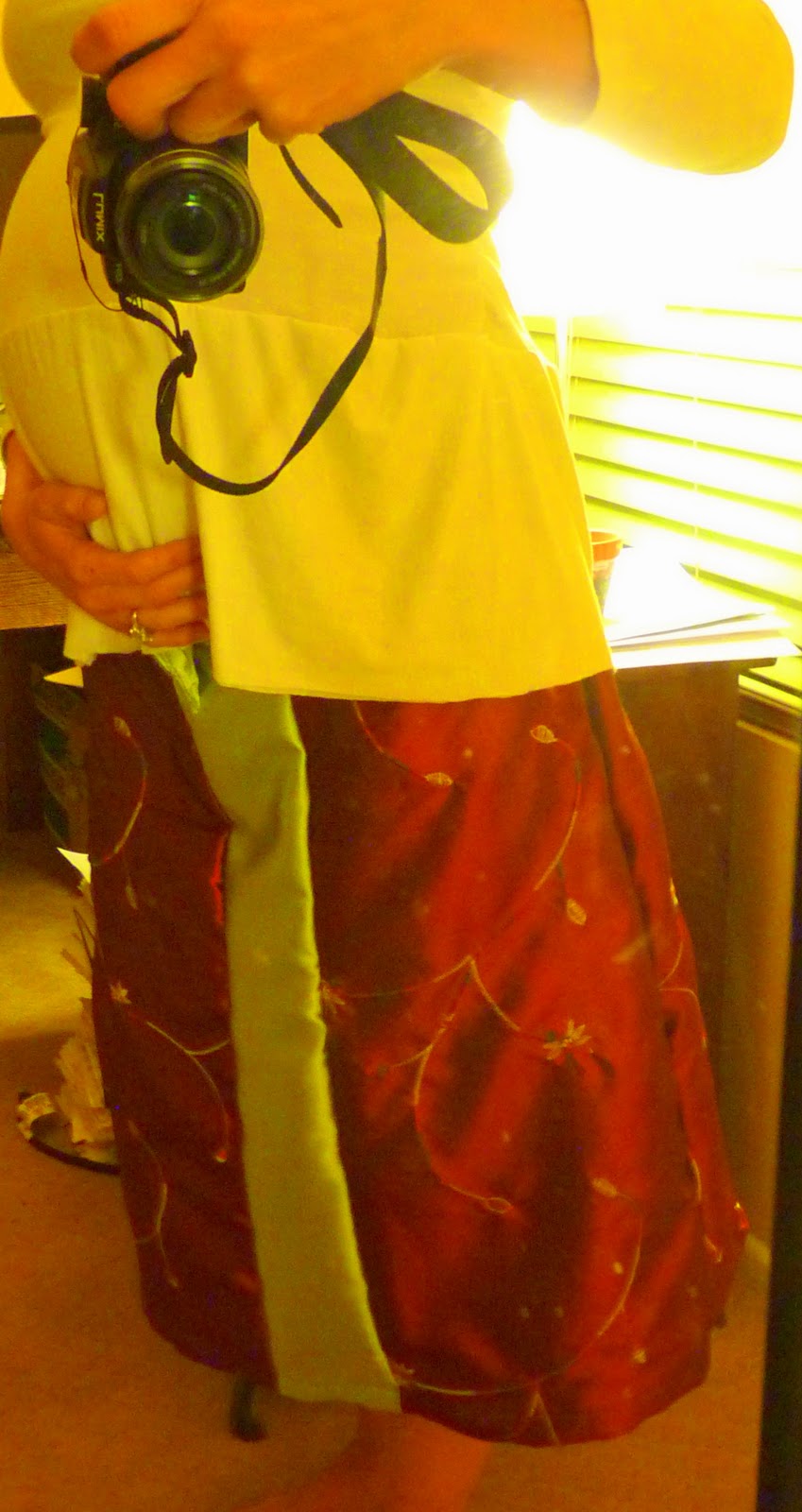 Country Girlie Maternity Wrap Skirt TUTORIAL