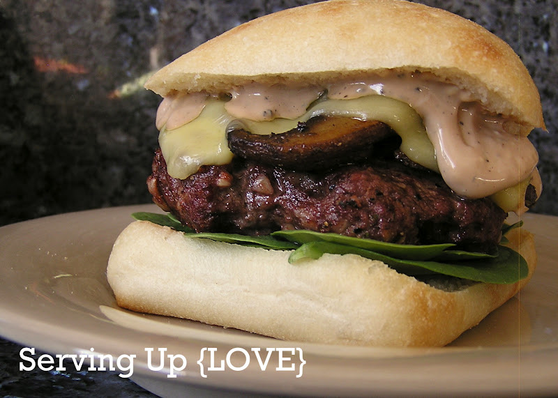 Katherine's Kitchen Serving Up {Beef} Sirloin Burger with Balsamic Mayo
