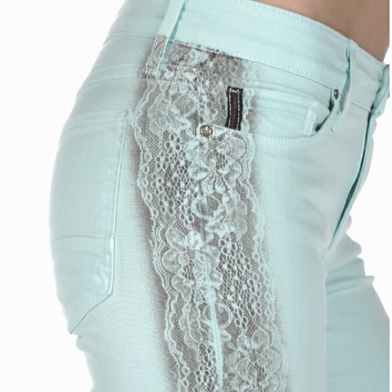 Lace jeans Lace denim Jeans