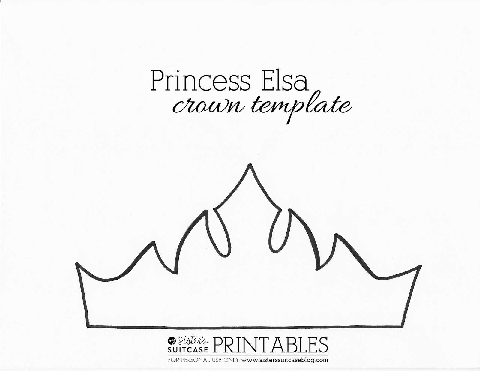 Frozen Elsa Crown template & Sven Antler template