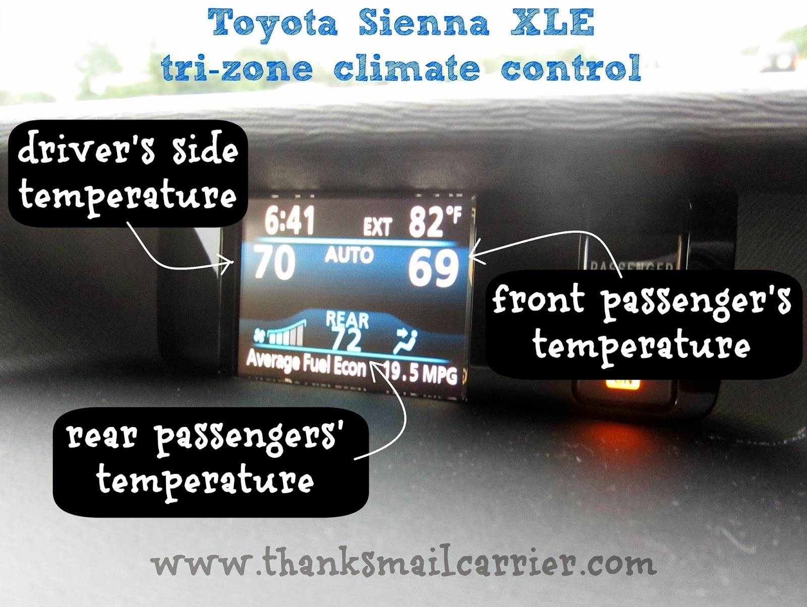 Thanks, Mail Carrier The King of the Minivans 2013 Toyota Sienna XLE