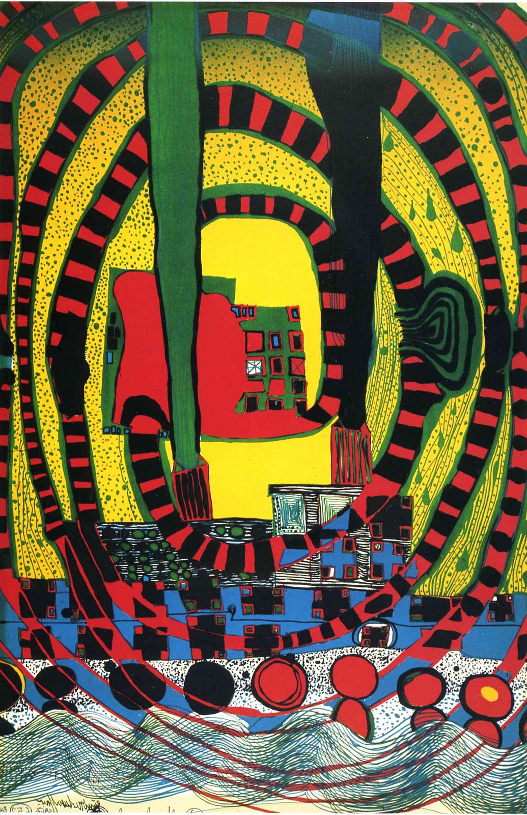 Kirsten prout greene serratos Paintings: Hundertwasser Paintings