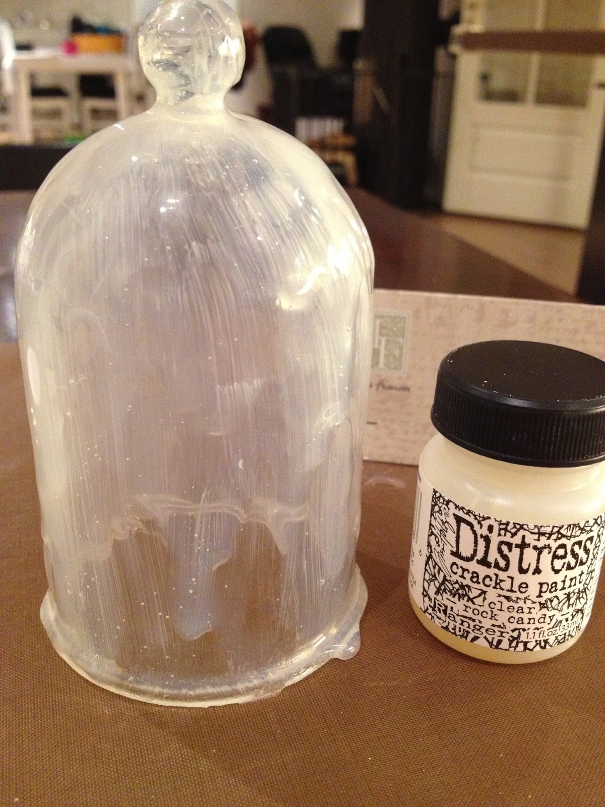 Siv's place Crackled glass bell