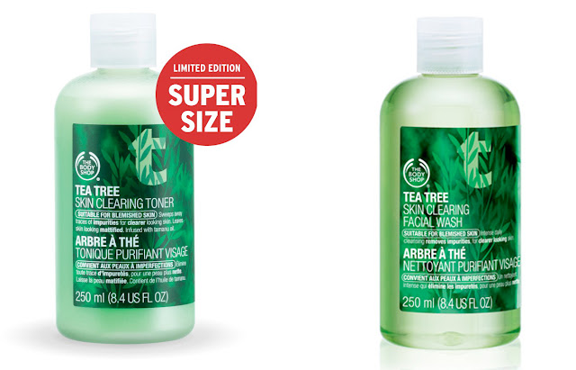 The Body Shop, The Body Shop Tea Tree Skin Clearing Toner, The Body Shop Tea Tree Skin Clearing Facial Wash, cleanser, skin, skincare, skin care, beauty giveaway, A Month of Beautiful Giveaways