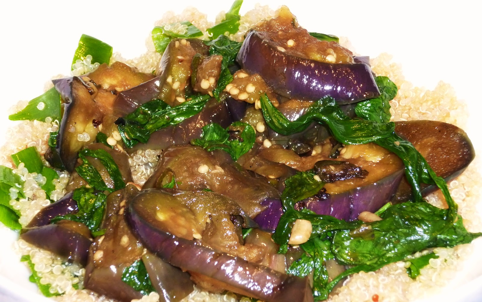 The Omnivore and the Vegetarian BED Basil Eggplant