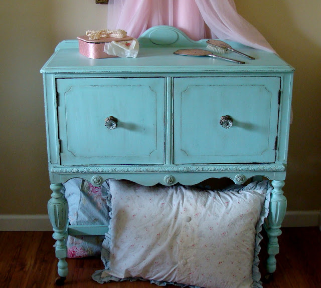 The Decorating Diaries Turquoise with Homemade Chalk Paint