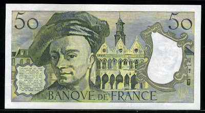 France currency 50 French Francs banknotes paper money bill