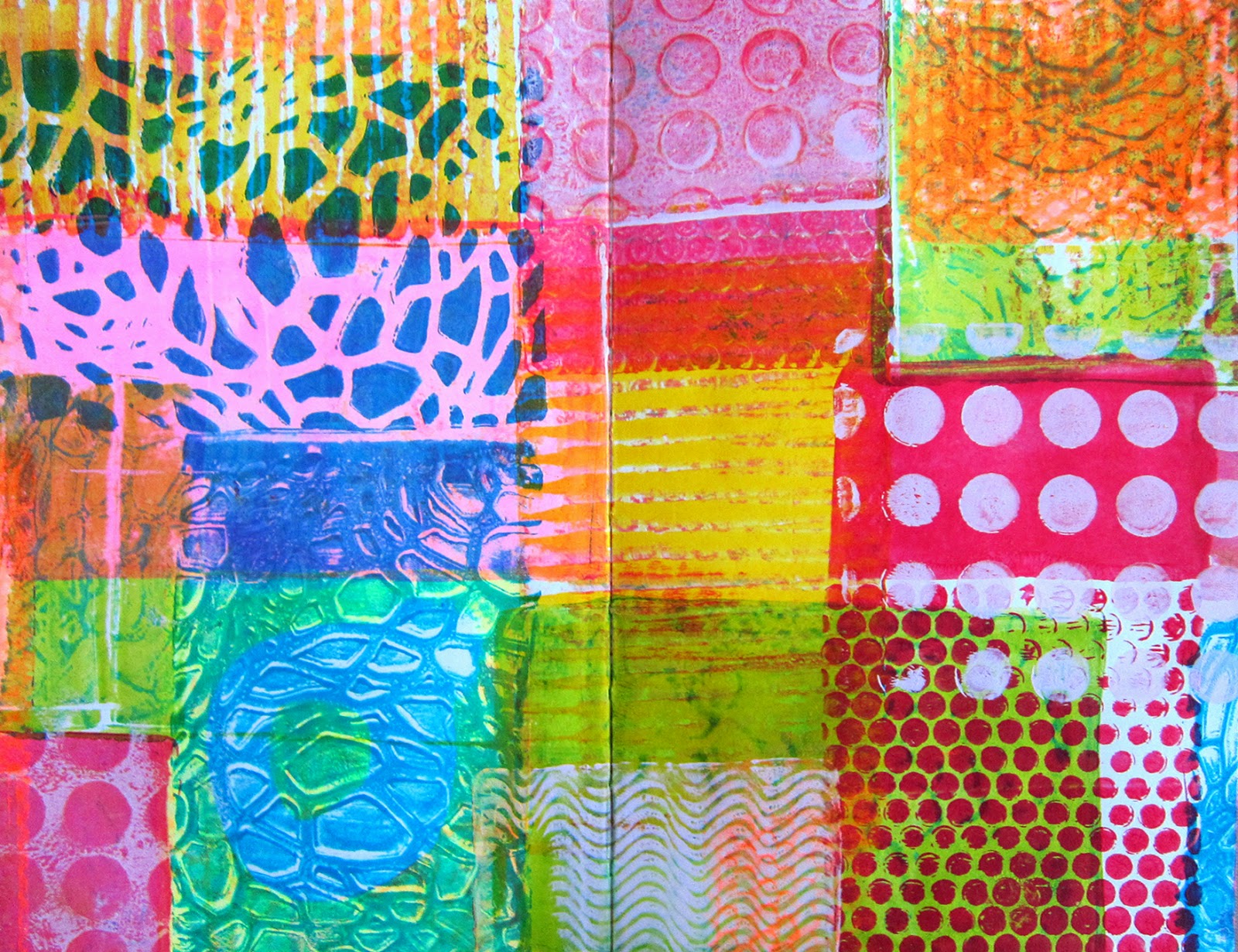 Printing with Gelli Arts® Stamping with Gelli Plates