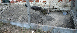 He's dug a big hole today He's dug a big hole today