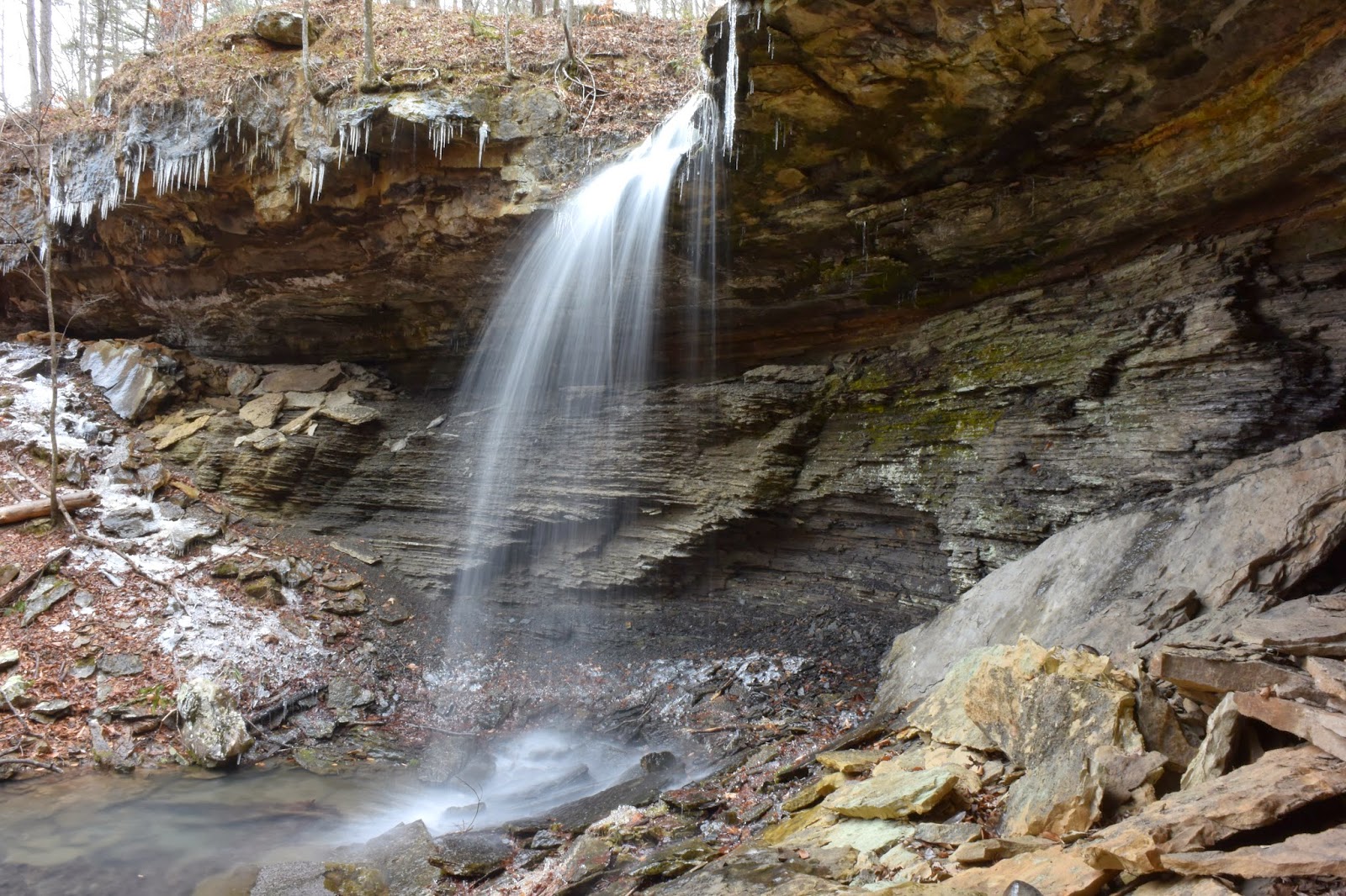 Rick's Hiking Blog Short Grotto Falls, Engagement Hollow Polyfoss