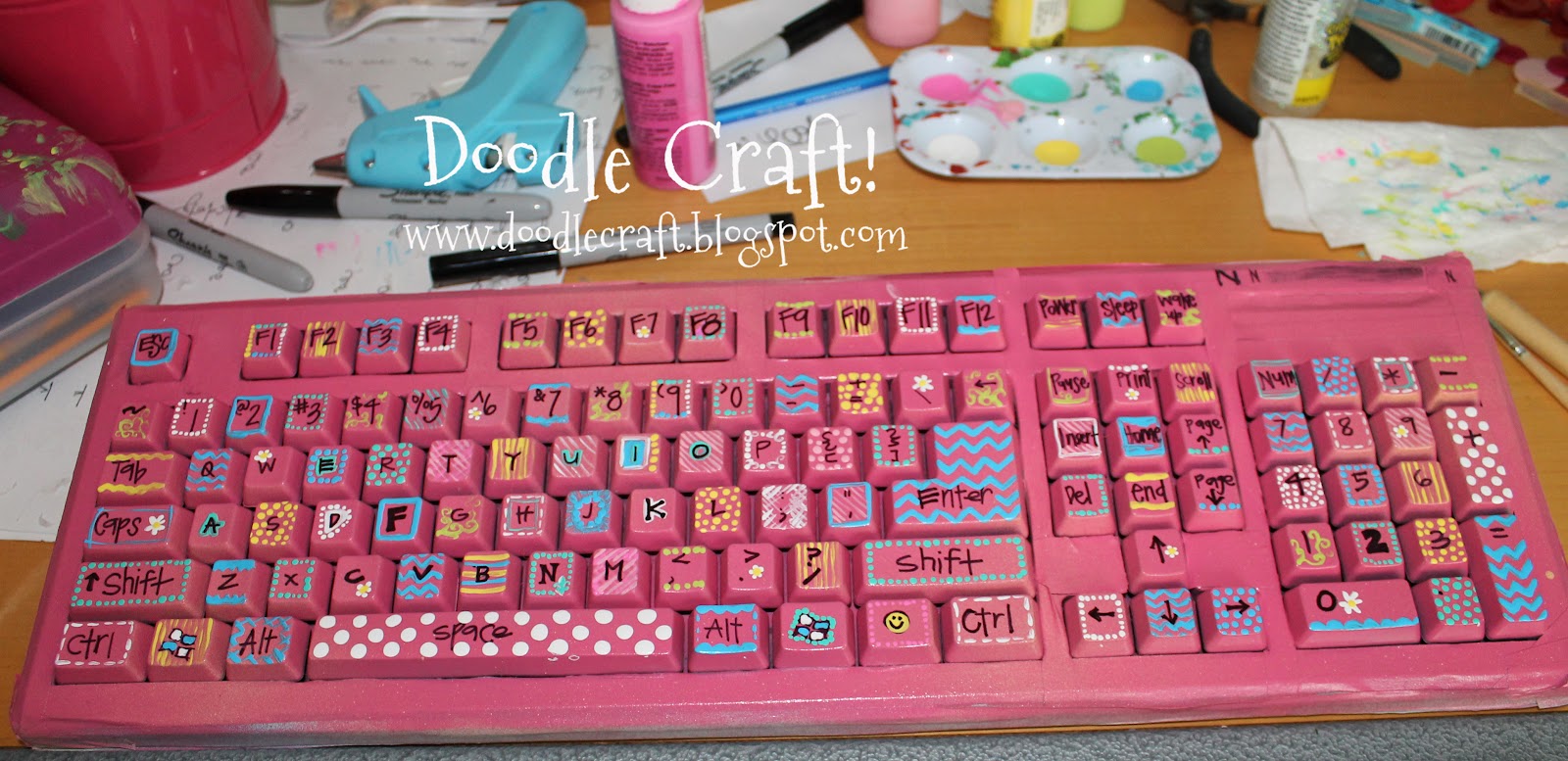 Doodlecraft Easter Egg Keyboard DIY!