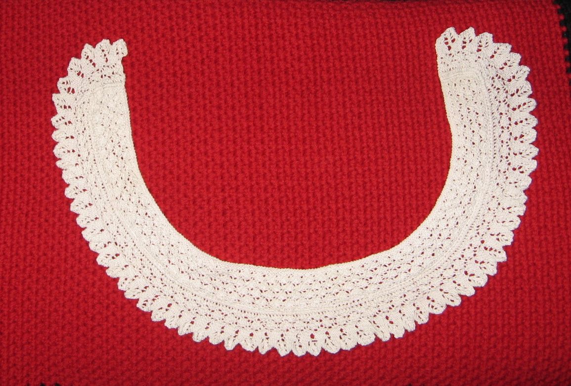 One More Stitch Knitted Lace Collar No. 2 Finished!