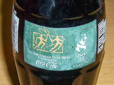 古いコーラの瓶　Coca Cola CLASSIC　アトランタオリンピック