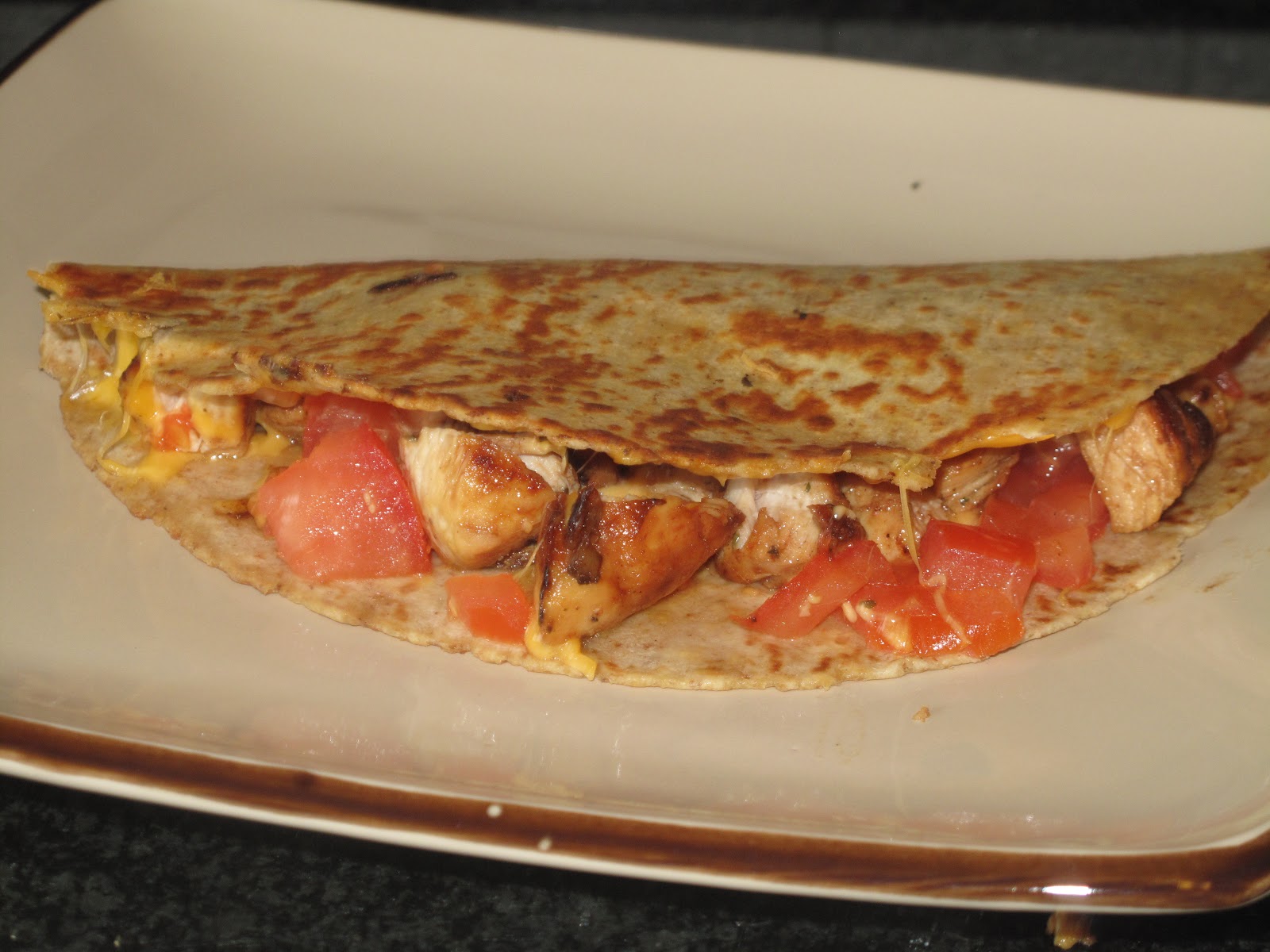 BJ Brinker's Home Cooking HoneyLimeCilantroChickenQuesadillas