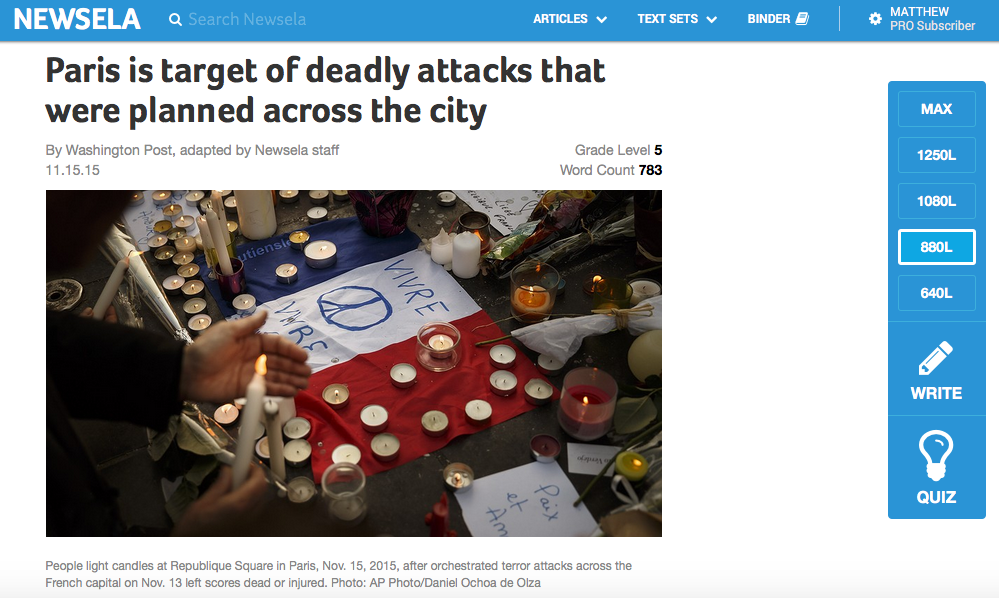 Newsela articles for students image