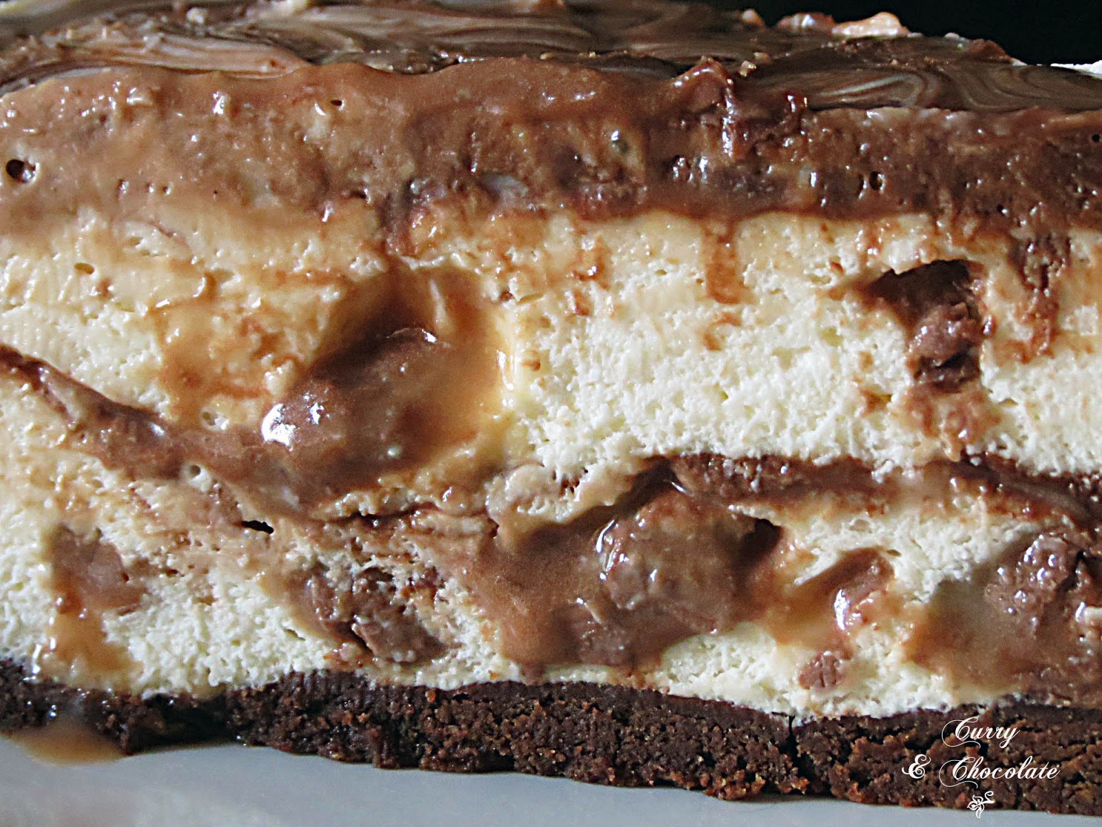 Mars chocolate bars cheesecake Mars chocolate bars cheesecake
