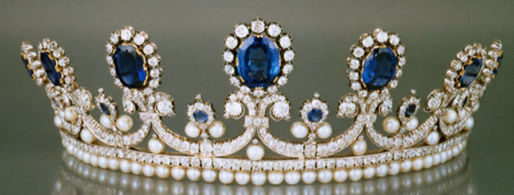 تيجان ملكية  امبراطورية فاخرة French+sapphire+diamond+pearl+coronet+diadem+tiara