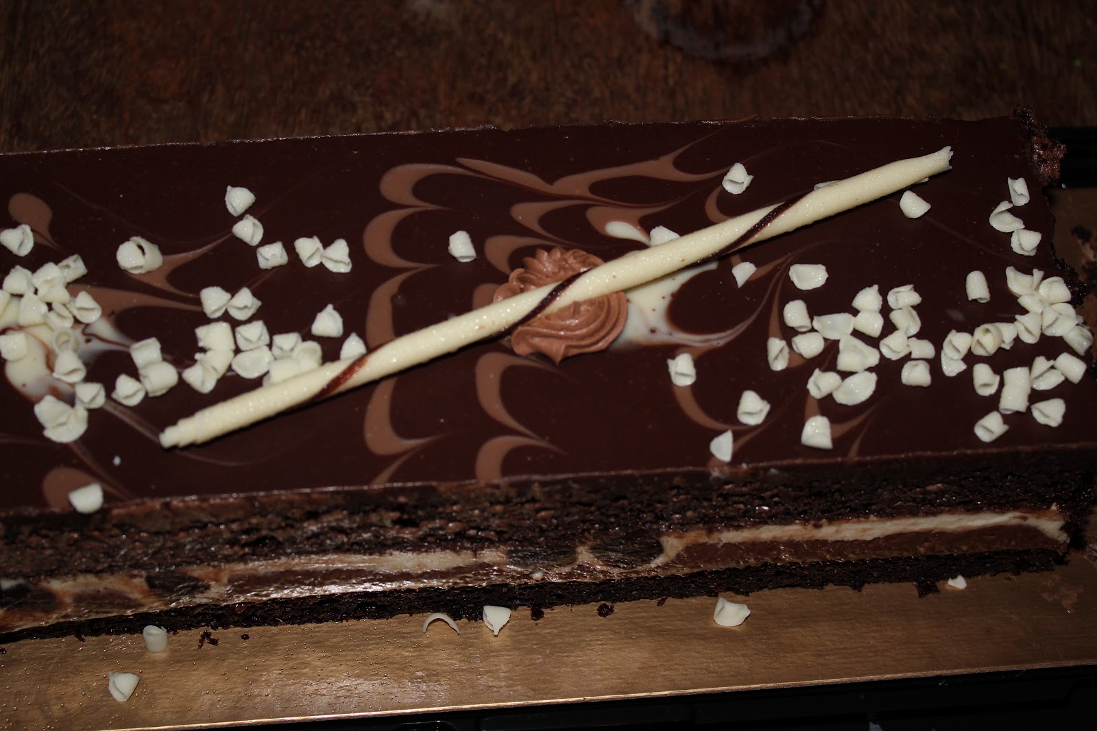 Tuxedo Chocolate Mousse Cake I found this at Costco! Livin' the