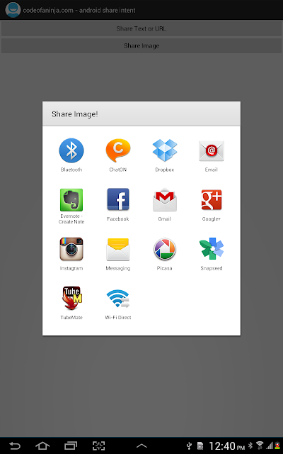 Android Share Intent Android Share Intent