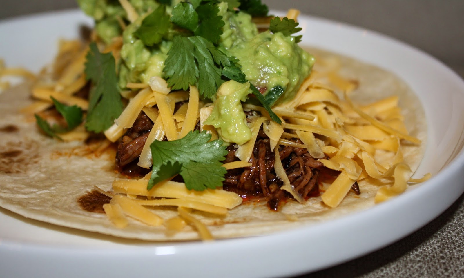what's for dinner? slow cooker shredded beef tacos... 6 hours and 20