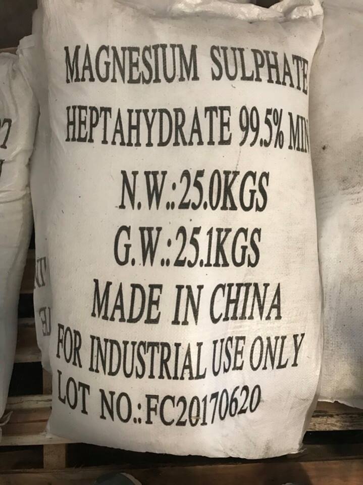 MgSO4 99% (25kg/bao) Trung Quốc