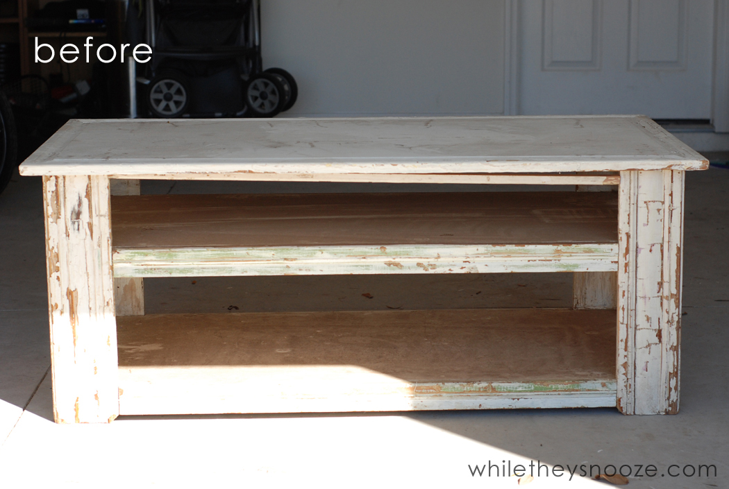 While They Snooze DIY Map Table Tutorial