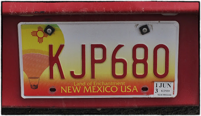 New Mexico number plate