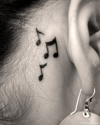 50 Cool Music Tattoo Designs And Ideas The Xerxes Flower Tattoo Designs Music Note Tattoos Fashionhairstyles 2012 Man