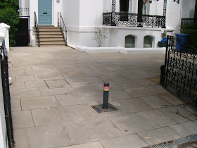 York stone steps and paving