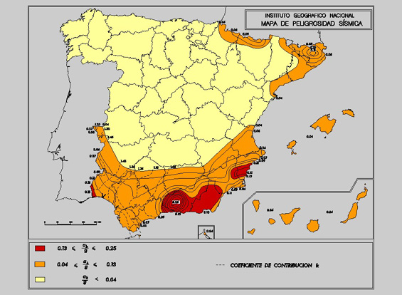 ZONA SISMICAS EN ESPANA zona sismicas en espana: