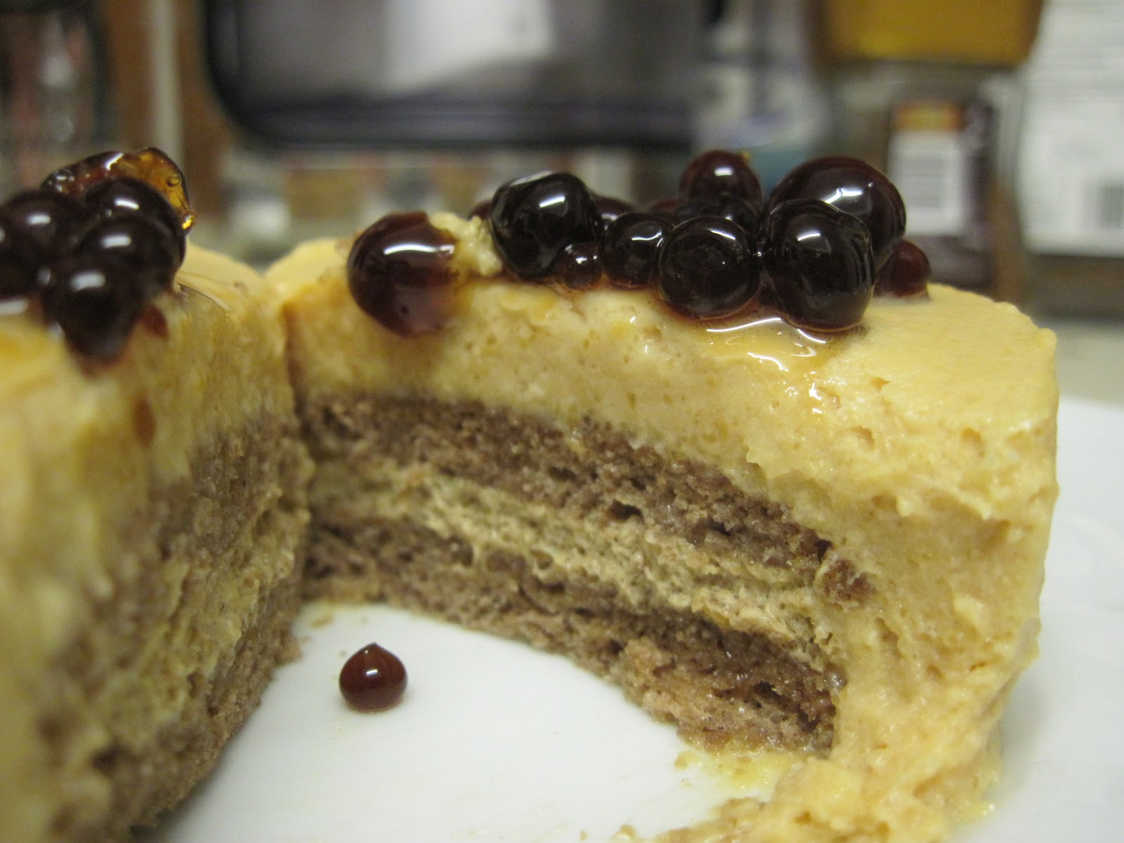 The Sugar Lump Coffee, Caramel and Chocolate Mousse Cakes & Mock Caviar