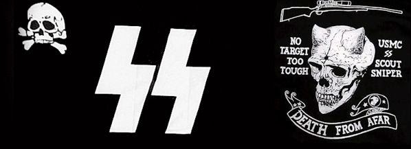 history and the current context ss logo used by marine marine scout sniper