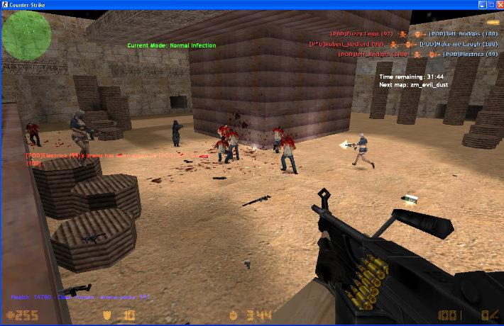 скачать counter strike 1.6 зомби