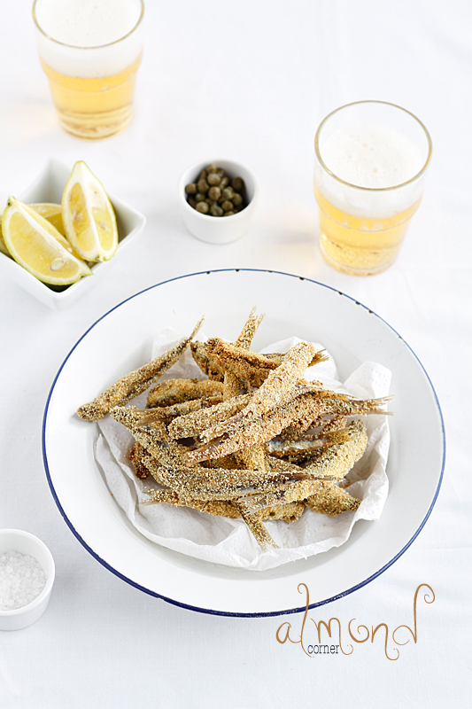 Almond Corner Fried anchovies