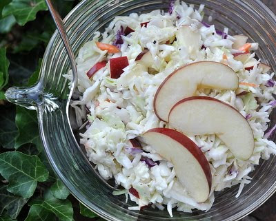 Easy Coleslaw with Blue Cheese & Apple