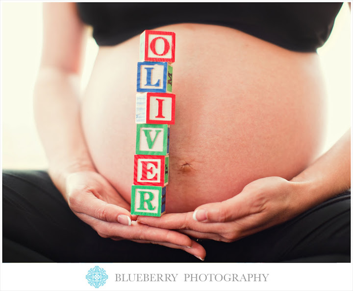 cute san francisco baby name with blocks maternity photography session