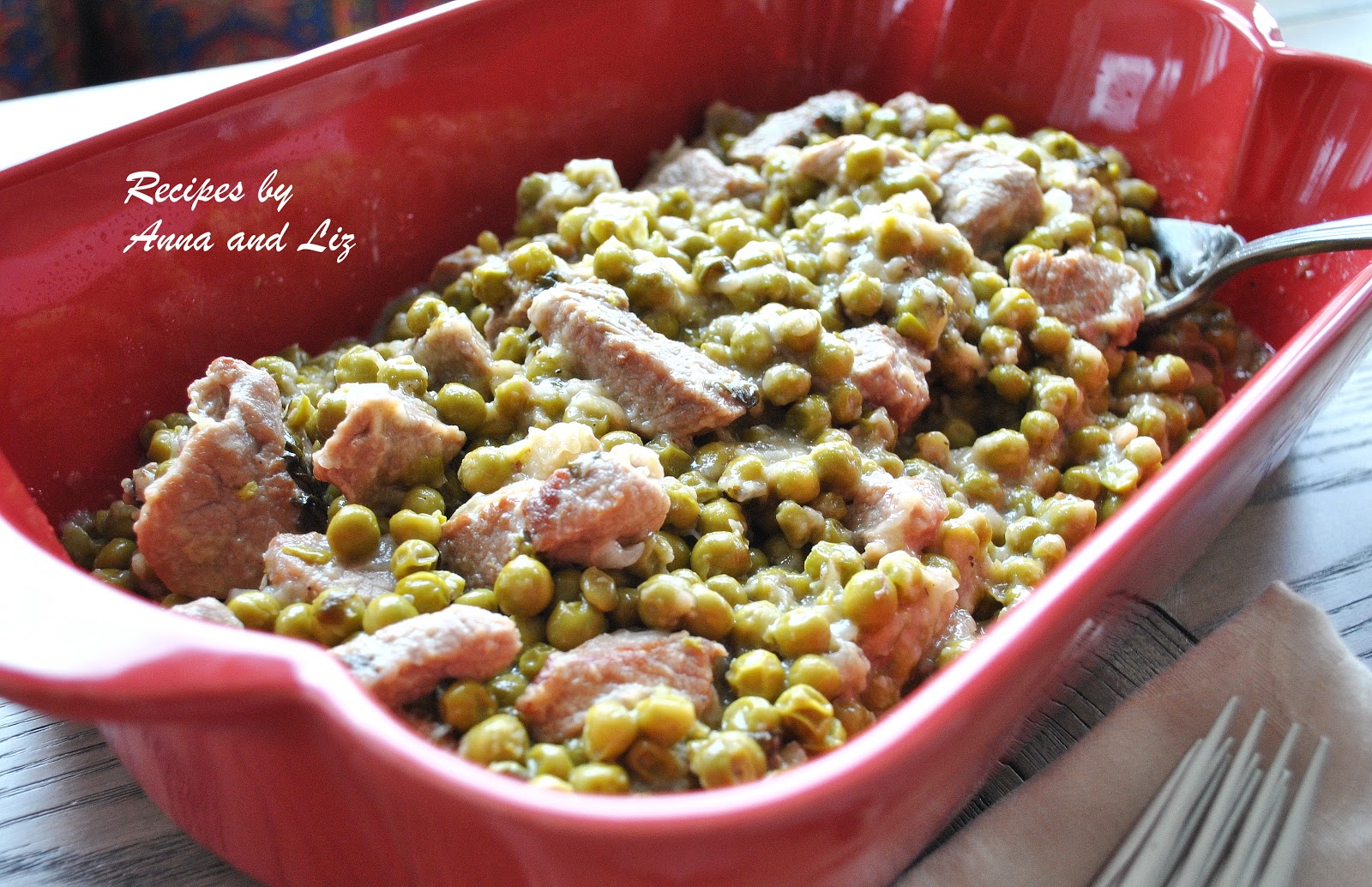 Spring Veal Stew with Baby Peas, Prosciutto and Wine 2 Sisters