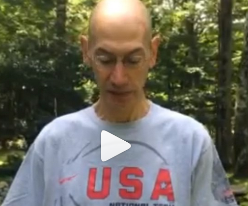 NBA Commissioner Adam Silver accepted ALS Ice bucket challenge  