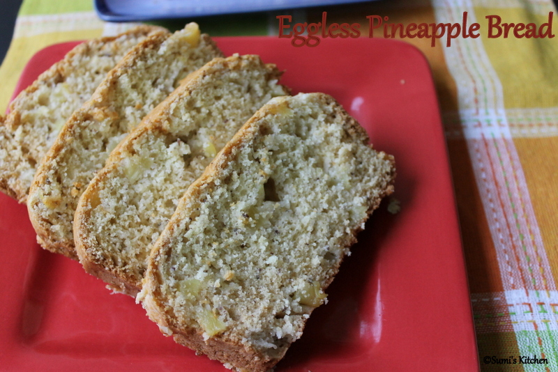 Sumi's Kitchen Eggless Pineapple Bread