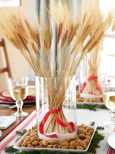 Prendada e Caprichosa Arranjo de Natal com Trigo Enfeite De Trigo ~ Prendada e Caprichosa Arranjo de Natal com Trigo