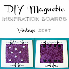 DIY Magnetic Inspiration Boards (on a Budget) on Diane's Vintage Zest!  #organization #tutorial