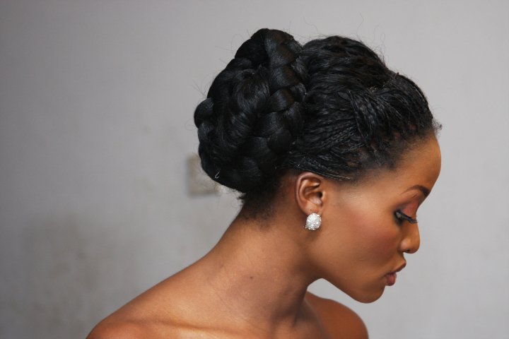 Micro Braids Up Do For A Wedding | glambox beautiful make up is our hallmark bridal Micro Braids Up Do For A Wedding | glambox beautiful make up is our hallmark bridal